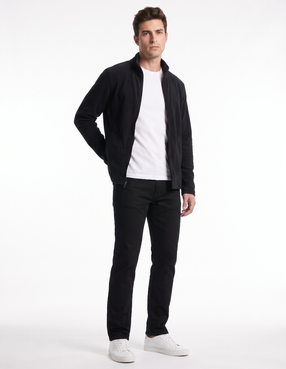 Chamarra casual con bolsillos para hombre 1