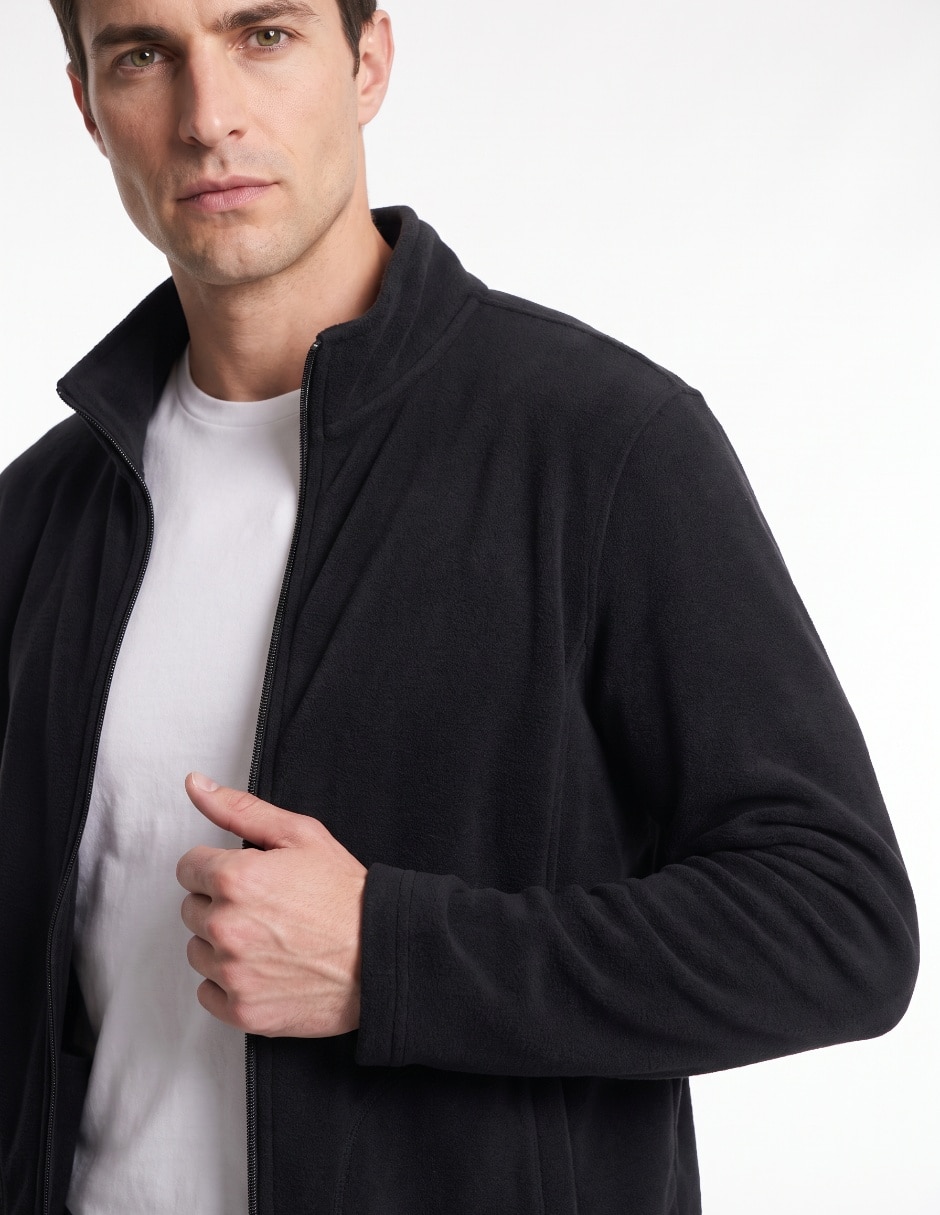 Chamarra casual con bolsillos para hombre 4