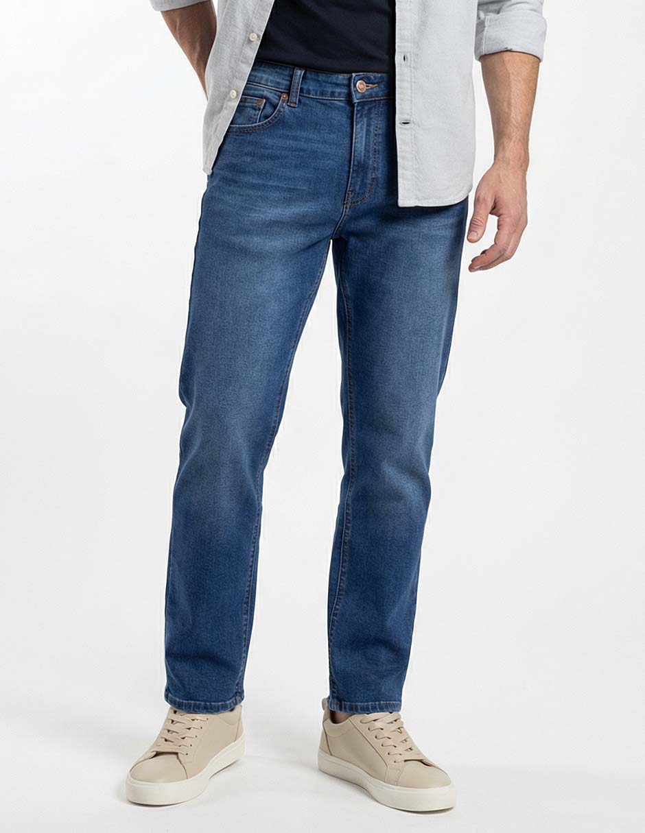 Jeans slim Weekend lavado whisker para hombre
