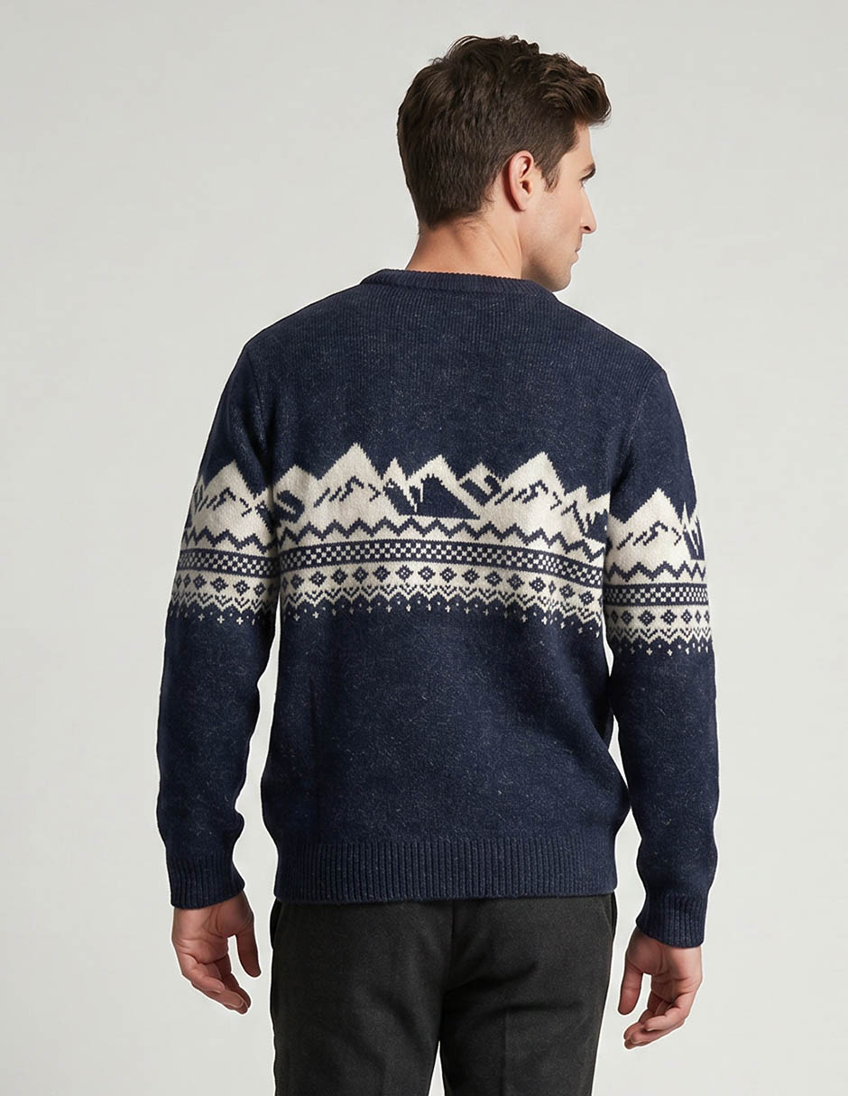 Suéter cuello redondo para hombre 2