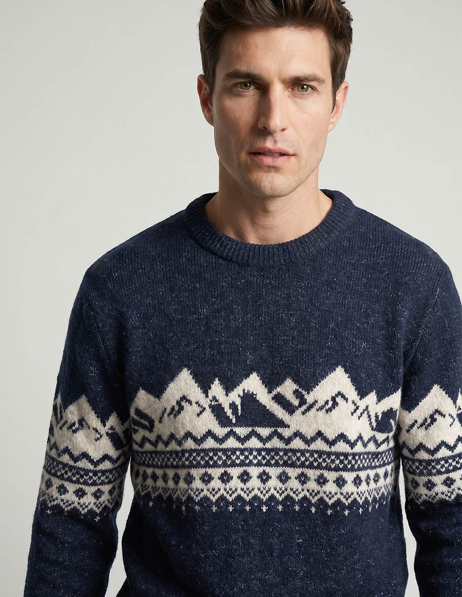 Suéter cuello redondo para hombre 3