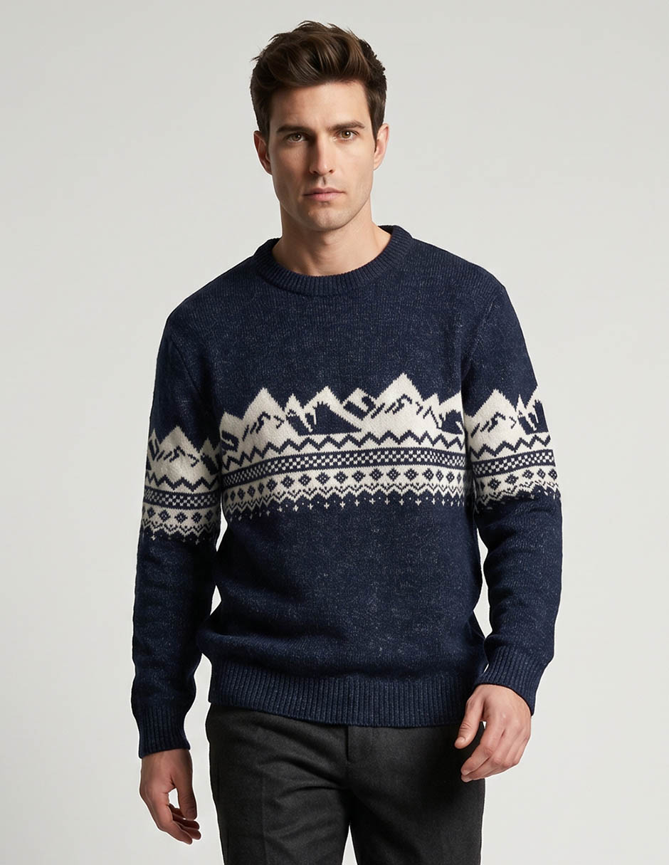 Suéter cuello redondo para hombre Suéter cuello redondo para hombre