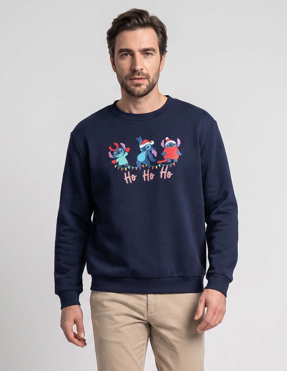 Sudadera Navideña Stitch para Hombre