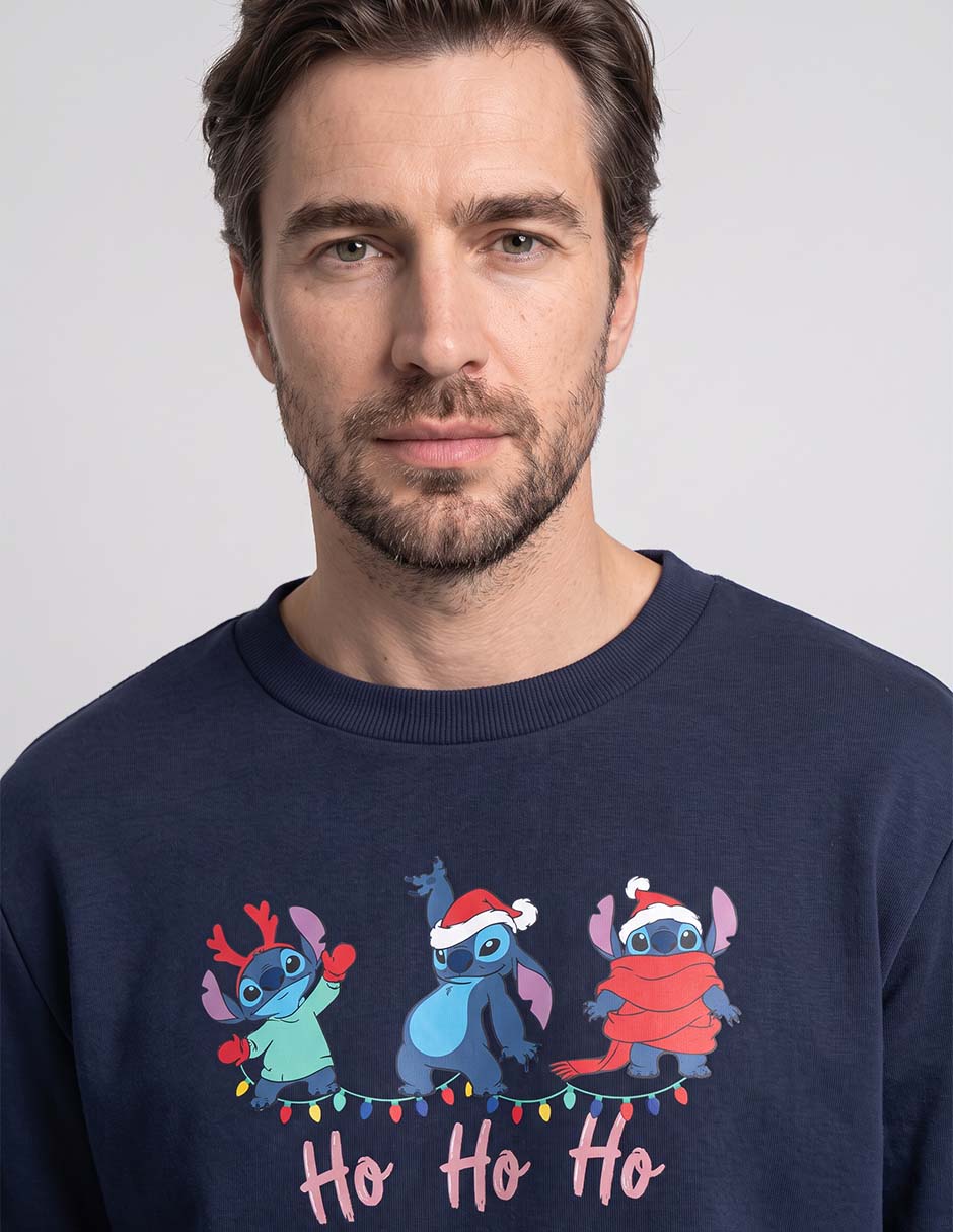 Sudadera Navideña Stitch para Hombre 3