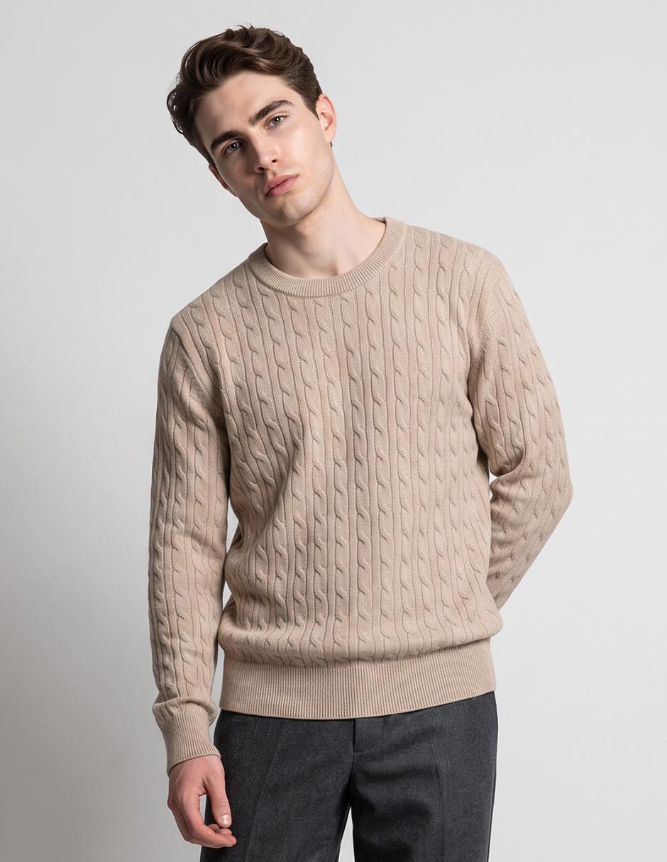 Suéter cuello redondo para hombre Suéter cuello redondo para hombre
