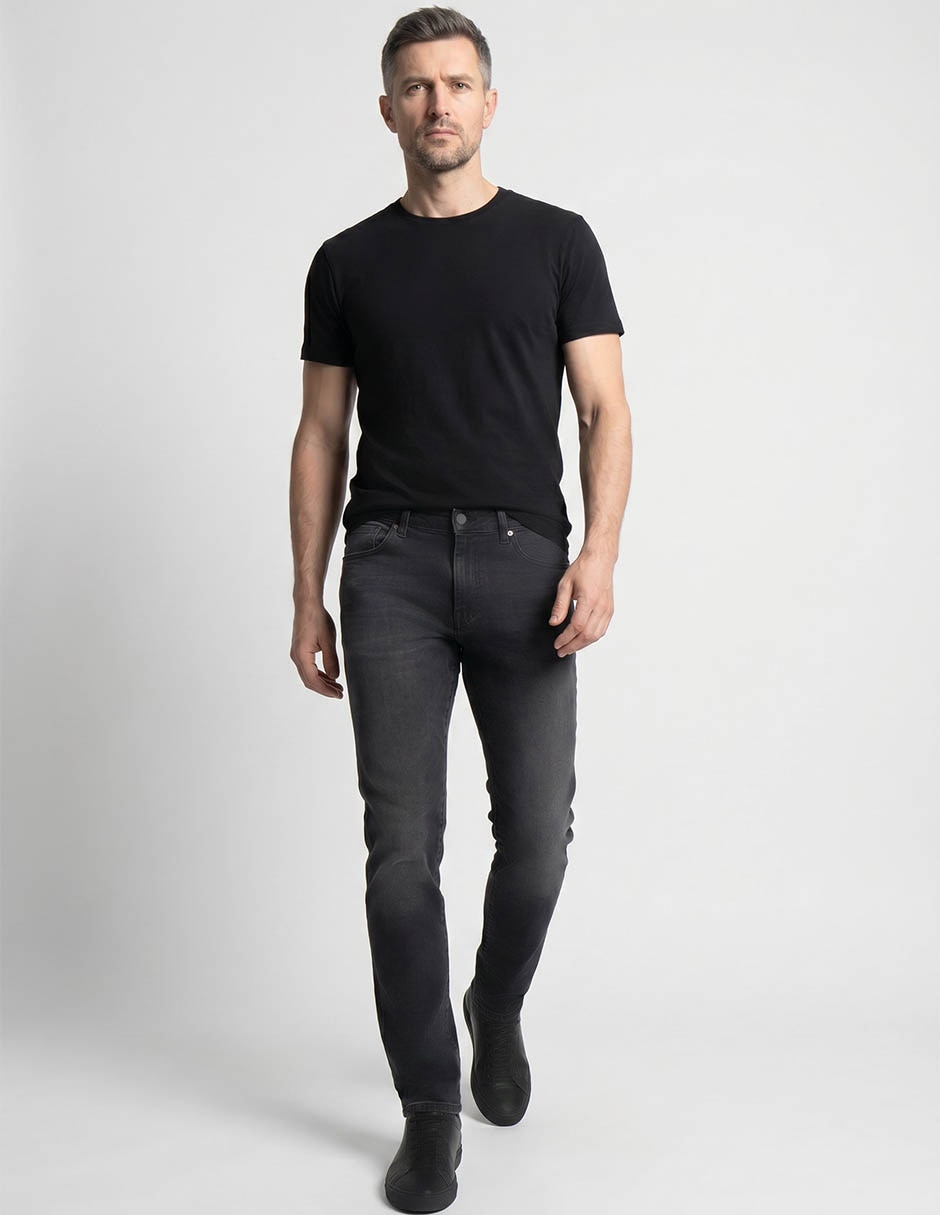 Jeans slim lavado deslavado para hombre Jeans slim lavado deslavado para hombre
