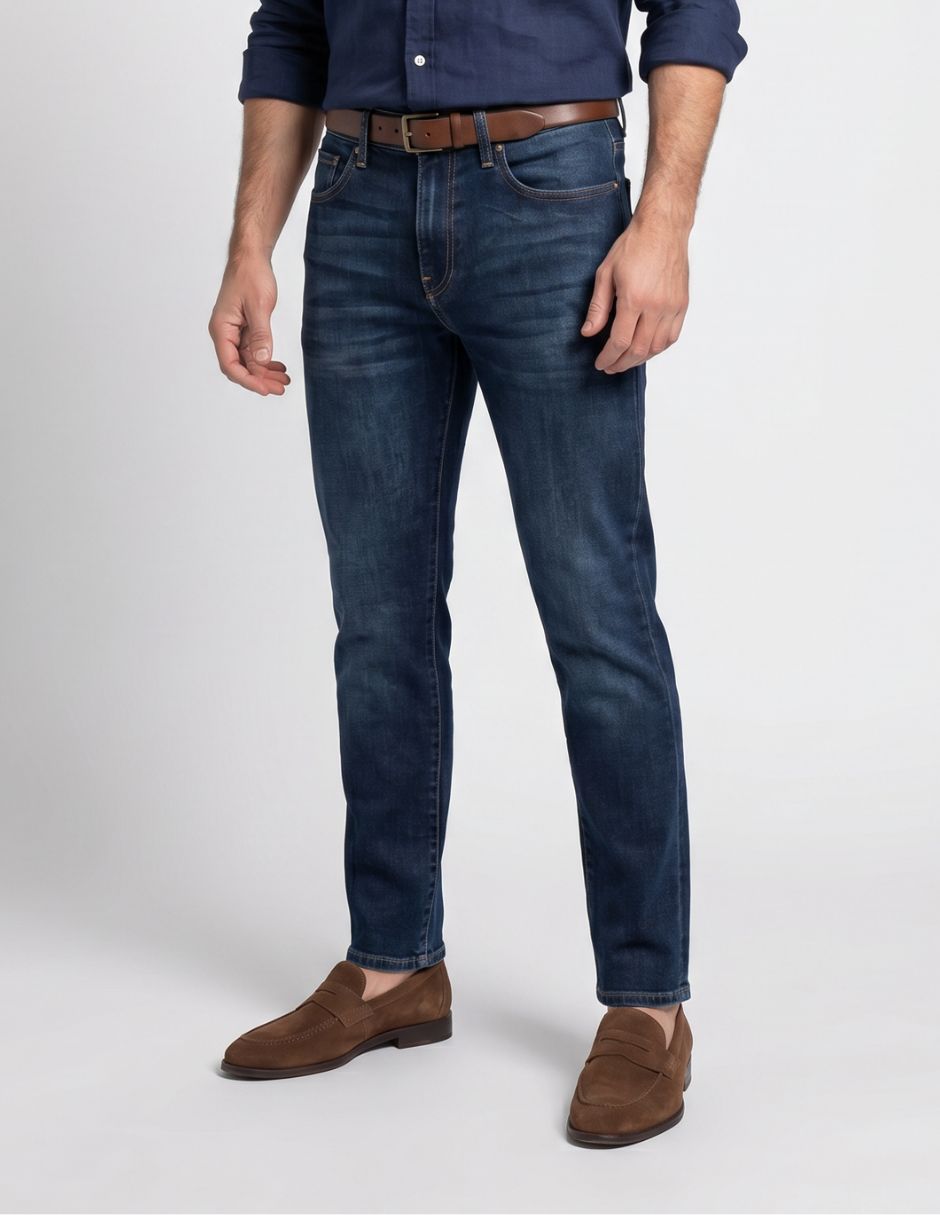 Jeans regular straight lavado deslavado para hombre Jeans regular straight lavado deslavado para hombre