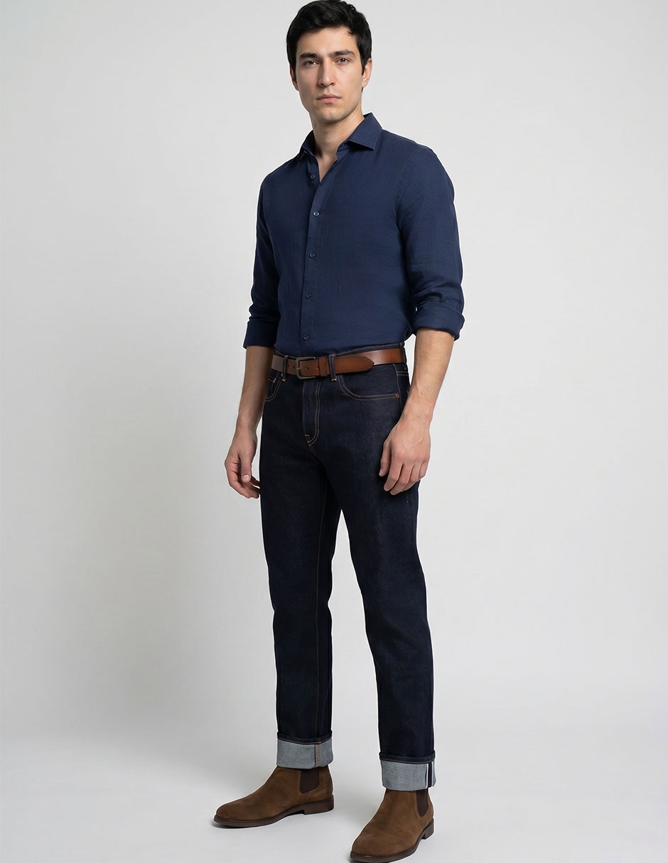 Jeans slim Weekend lavado obscuro para hombre