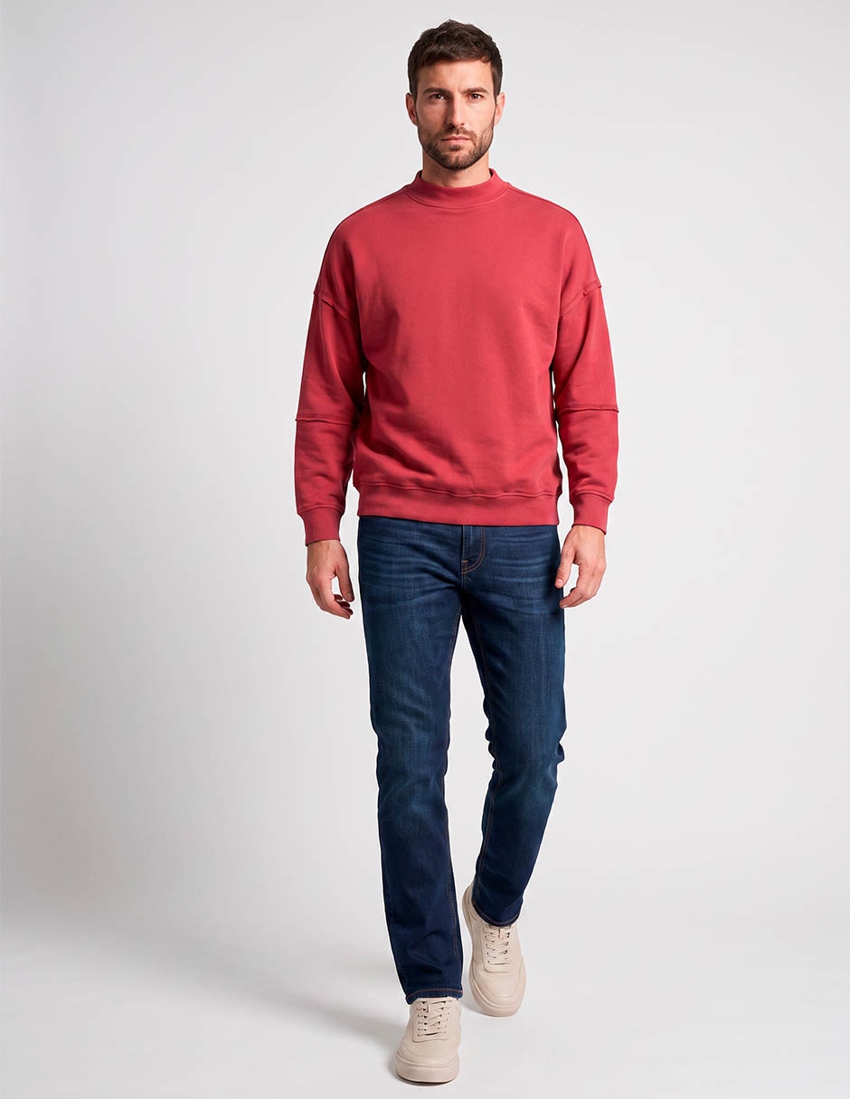 Jeans straight lavado medio para hombre 3