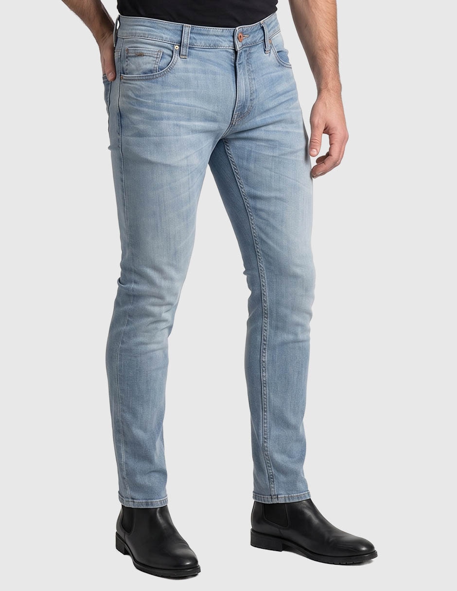Jeans slim lavado stone wash para hombre Jeans slim lavado stone wash para hombre
