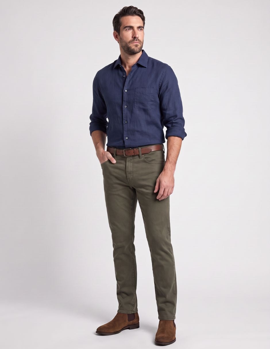 Jeans regular slim weekend para hombre