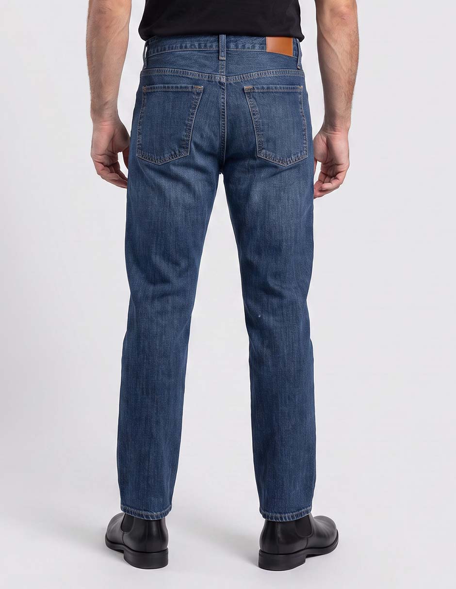 Jeans slim deslavado para hombre 2
