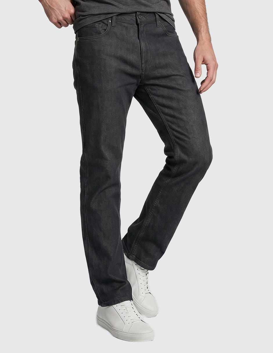 Jeans straight lavado obscuro para hombre