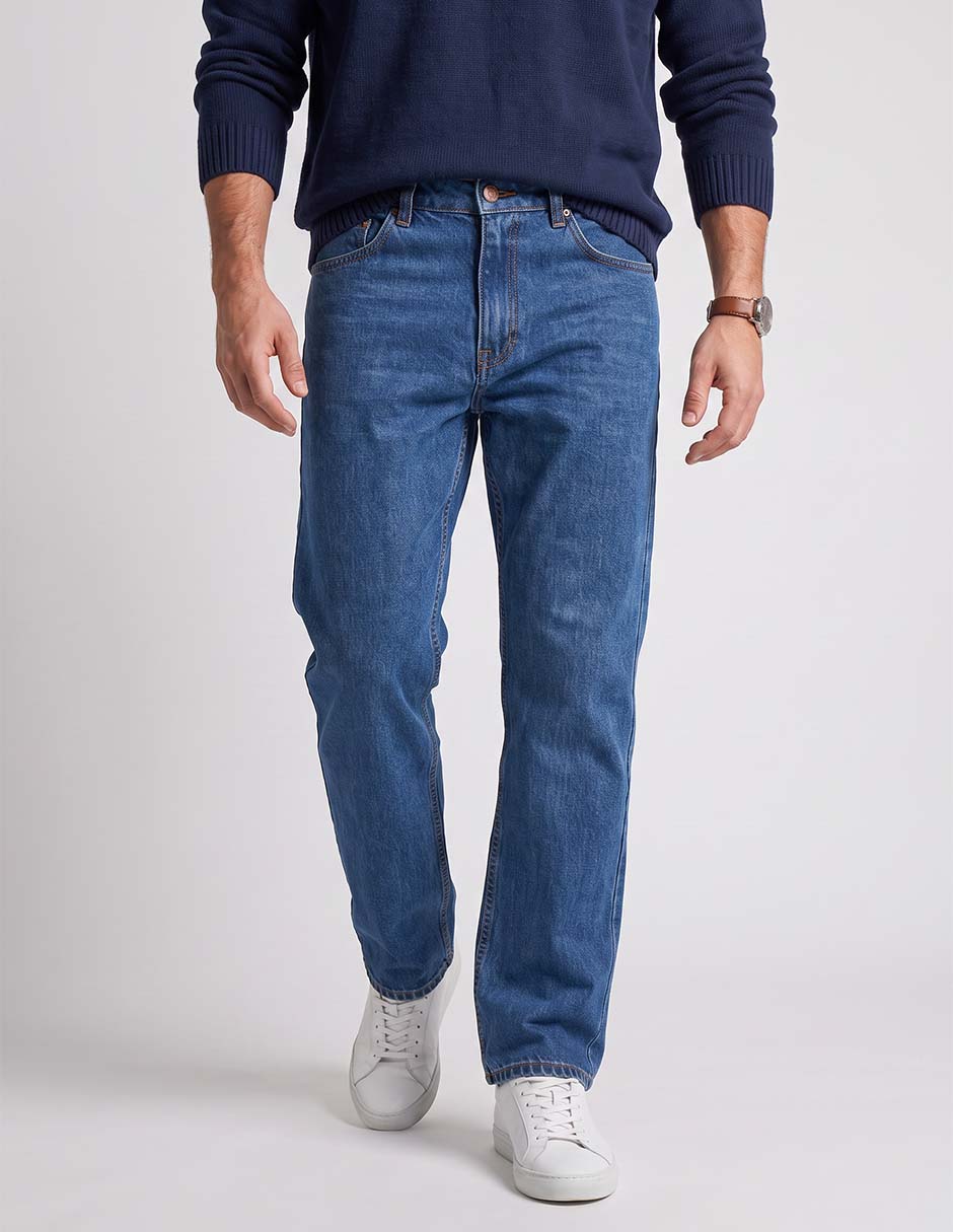 Jeans slim lavado obscuro para hombre Jeans slim lavado obscuro para hombre