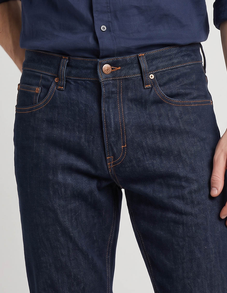 Jeans slim lavado obscuro para hombre 3