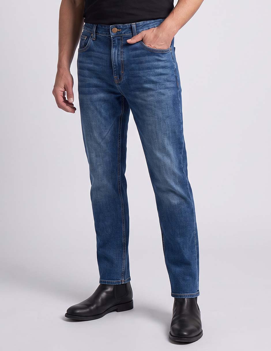 Jeans slim lavado obscuro para hombre Jeans slim lavado obscuro para hombre