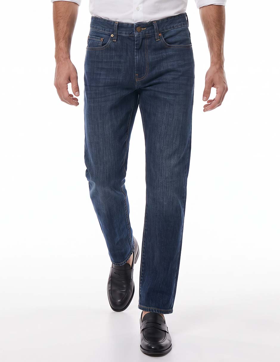 Jeans straight lavado stone wash para hombre Jeans straight lavado stone wash para hombre