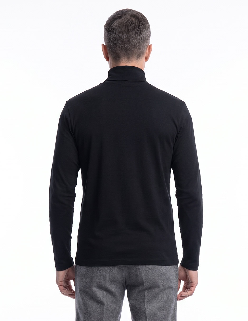 Playera cuello tortuga para hombre 2