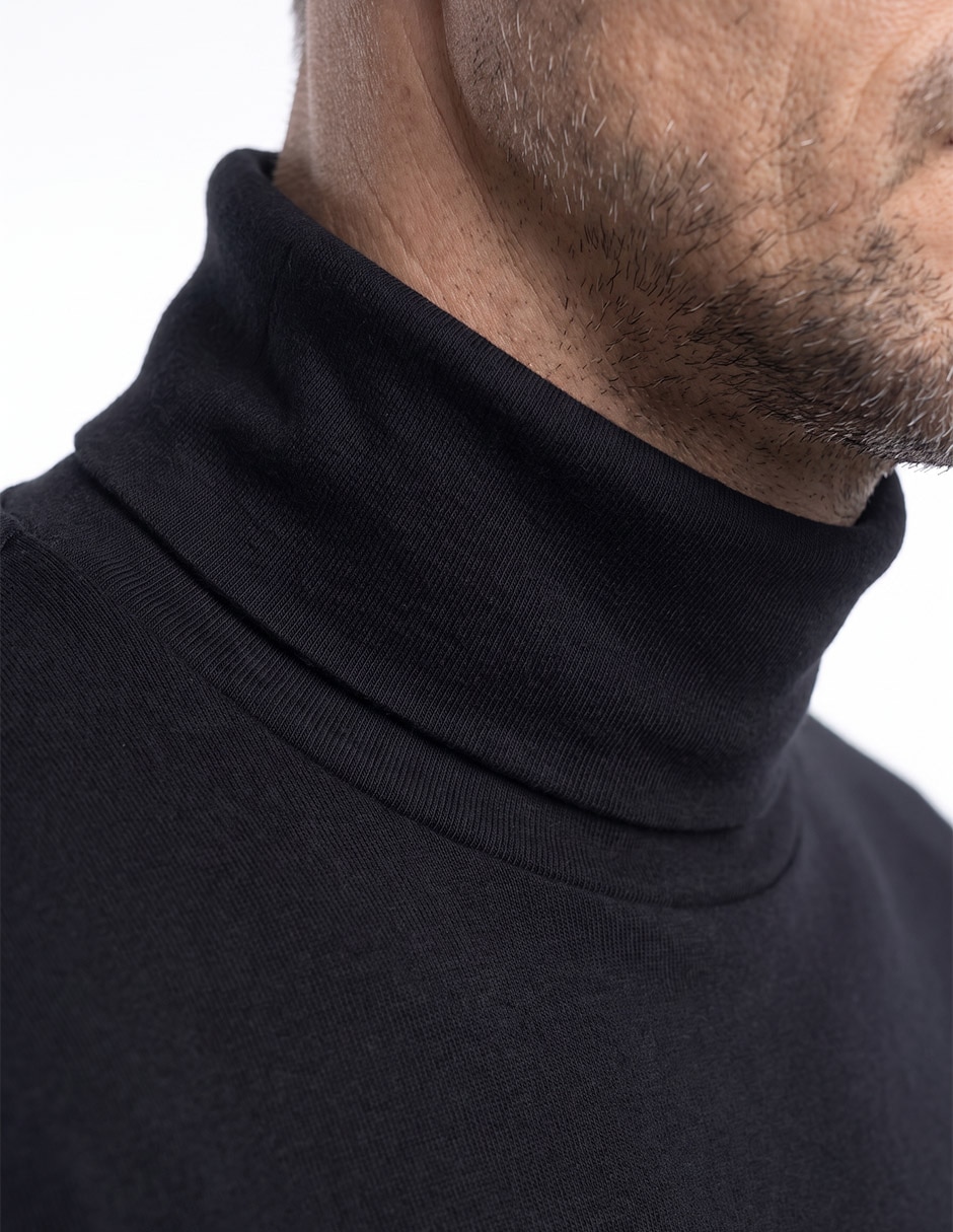 Playera cuello tortuga para hombre 4